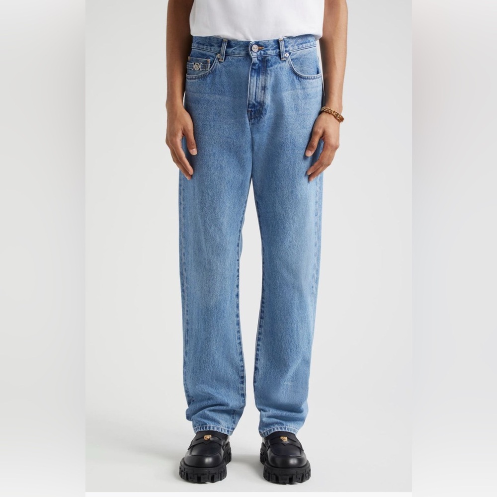 Versace A Biggie Medusa Medallion Denim Jeans – Made in Italy